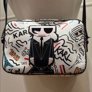 Karl Lagerfeld Graphic Crossbody Bag